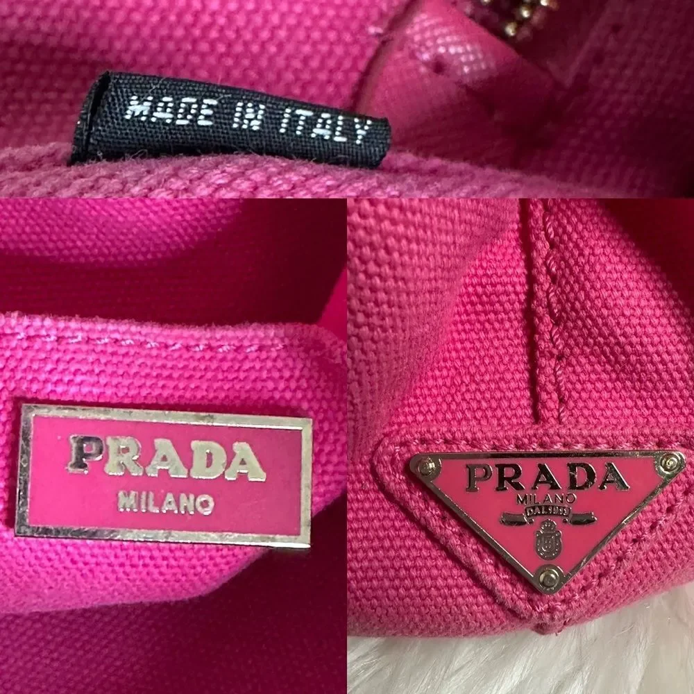 💯Authentic Prada Canapa Two Way - Small sized 🍀 - Picture 6 of 17